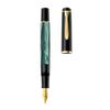 Перьевая ручка Pelikan F Fine Point Marble Green Classic M200 Inhalation Type Regular Imported Product