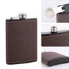 Stainless Steel Leather Texture Hip Flask 6/8 Oz Whiskey Flasks Drinkware Flagon  Man Gifts