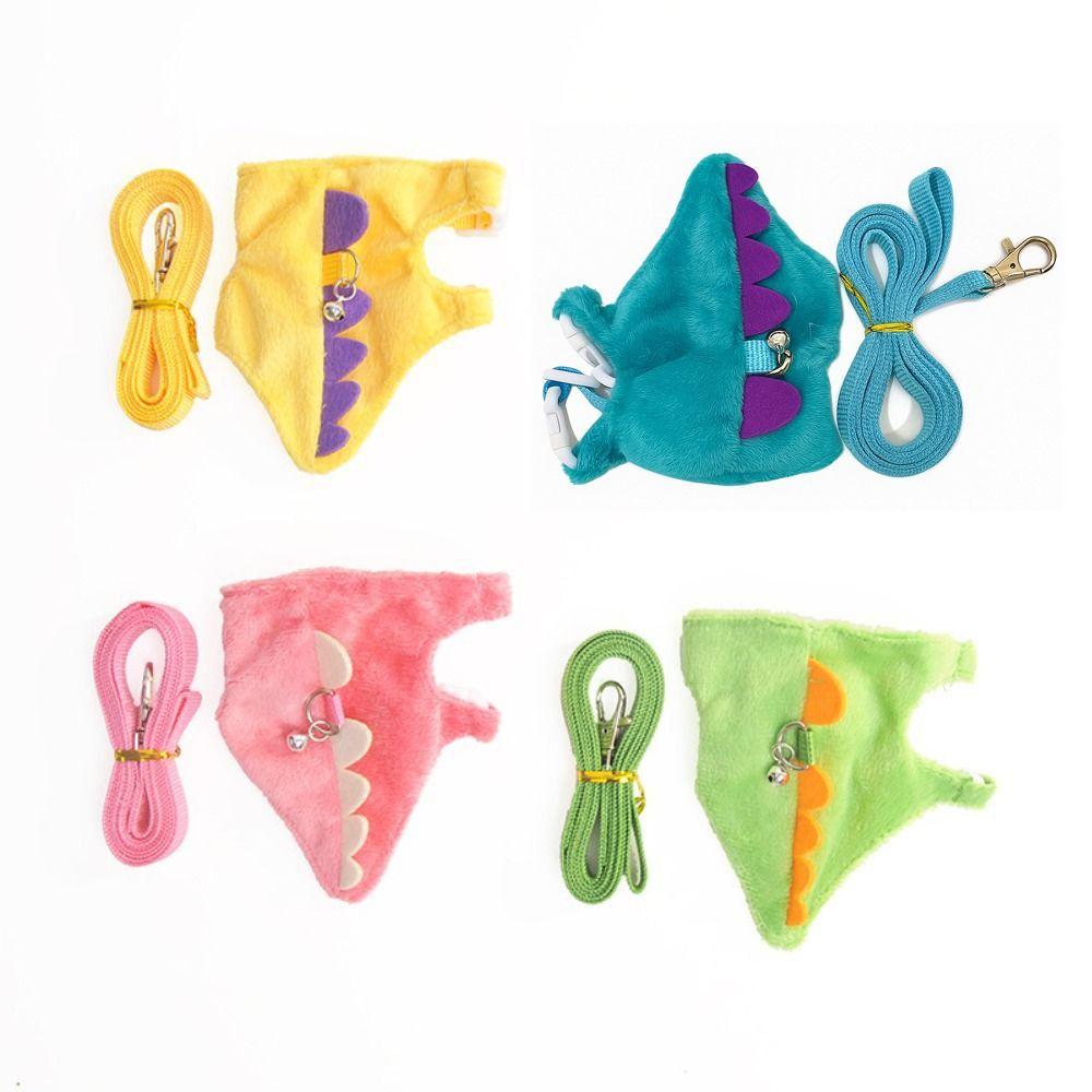 Мультяшная шлейка-жилет для хорька с дизайном дракона, жилет безопасности для морской свинки, милая шлейка на грудь для хомяка для прогулок