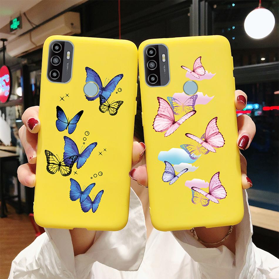 Чехол для OPPO A53S 2020 Мультяшный Coque Сердце Нарисованный Силиконовый Задняя Панель Телефона Для oppo a53s A 53s A53 s oppoa53 2020 Чехол-Ракушка