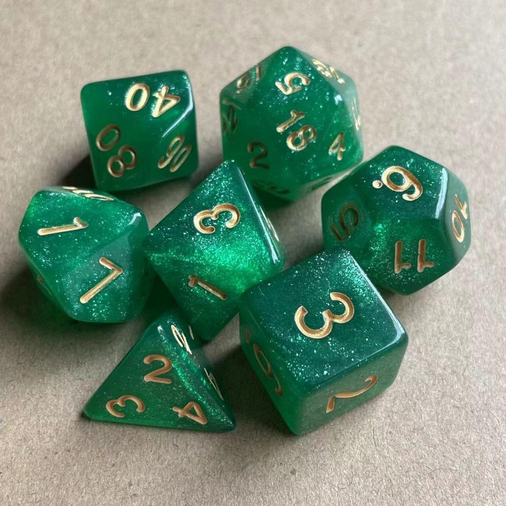 7Pcs/set Gift 7-Die D4 D6 D8 D10 Table Game Game Dice Polyhedral Dice DND Dice