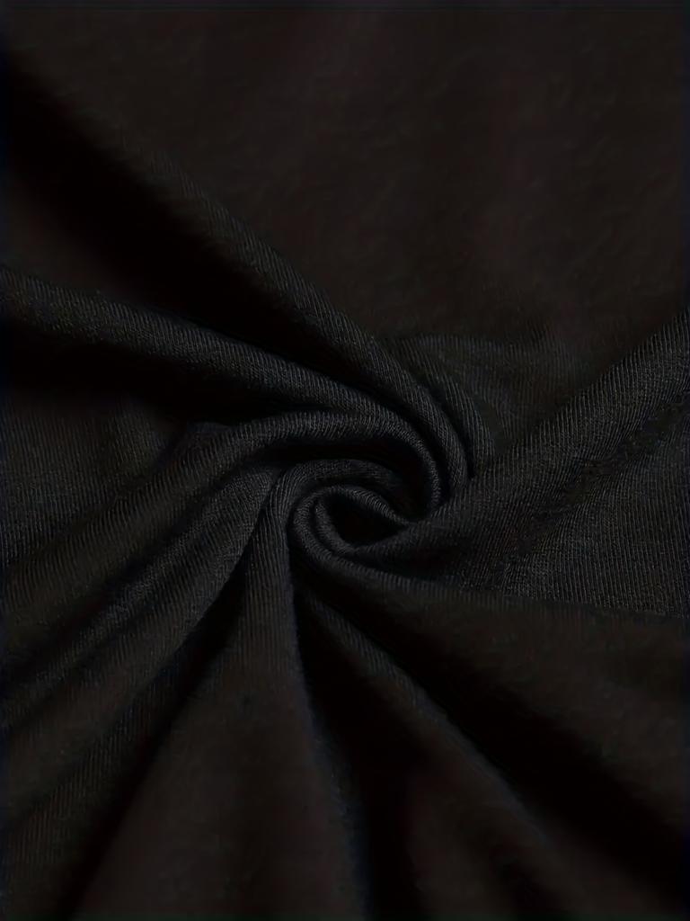 Summer Casual Loose Size 100% Cotton Black Print Round Neck Short Sleeve Classic Simplicity Men's T-shirts