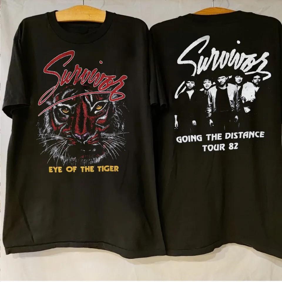 Футболка Survivor Eye Of The Tiger Going The Distance Tour '82 AL663 Унисекс