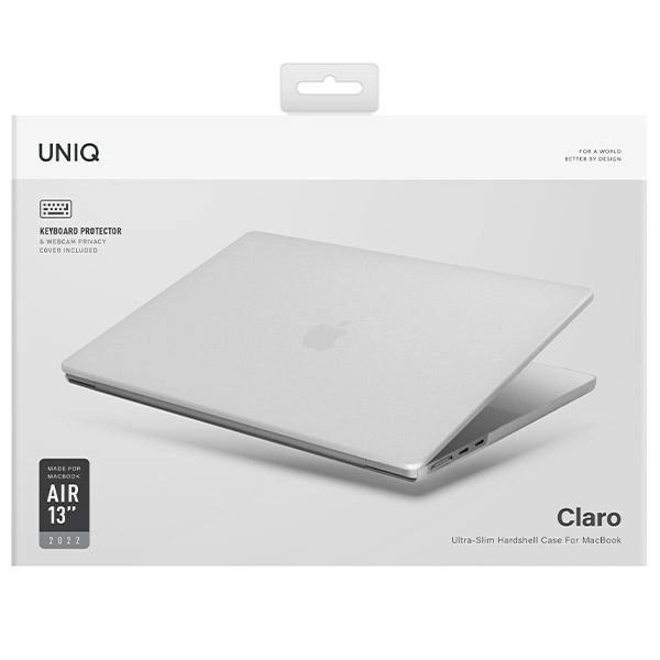 Etui Uniq Claro Na Macbook Air 13 (2022) Przezroczysty/Dove Matte Clear