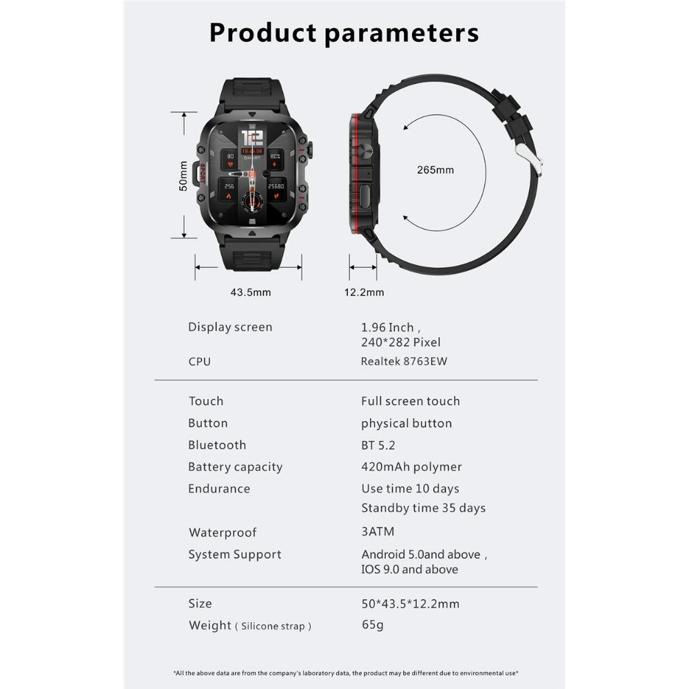 Умные часы для мультиспорта на открытом воздухе, звонки по Bluetooth, телефон, браслет с длительным временем ожидания