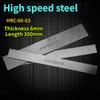 HRC62 быстрорежущая сталь толщина 6 мм длина 300 мм HSS 4241 сталь деревообрабатывающие инструменты лезвия для резьбы по дереву ножи для самостоятельной работы сырье