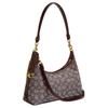 Coach Сумка через плечо женская Juliet 27, логотип бренда, съемный длинный ремень, отделка из телячьей кожи с фирменным жаккардом, большая, CDG71-B4S0M