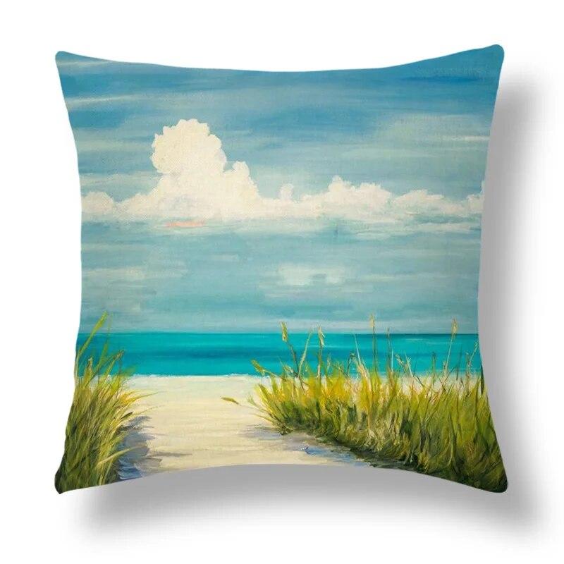 Bedroom Home Decor  Pillowcase Abstract Geometric Cushion Cover Orange Yellow Brown