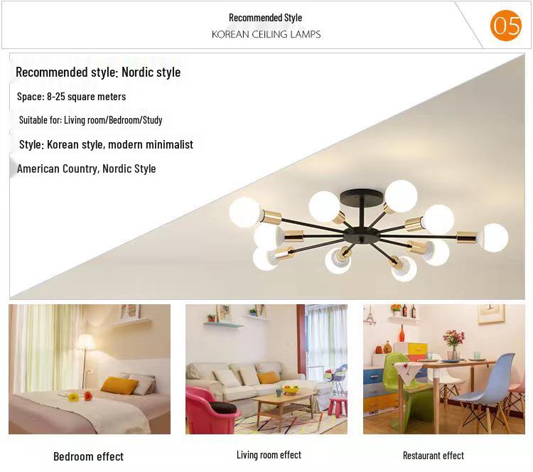 Черно-белая скандинавская минималистичная люстра-ветвь, светодиодный потолочный светильник для столовой, гостиной, спальни и гостиничных номеров