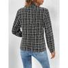 Autumn Fashion Short Ladies Cardigan, Ladies Temperament Style Office Small Suit Jacket Women