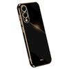 XINLI For Samsung Galaxy S25 Edge Case TPU Phone Cover with Electroplating Frame