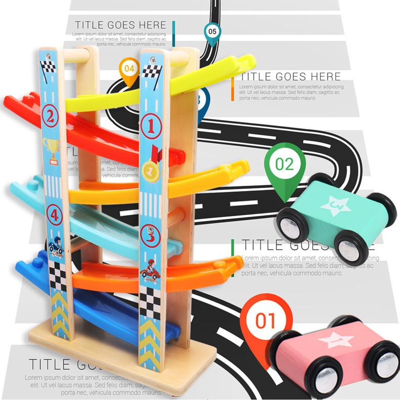 Fun Six Floor Glider Track Set Children Puzzle Toy For Children