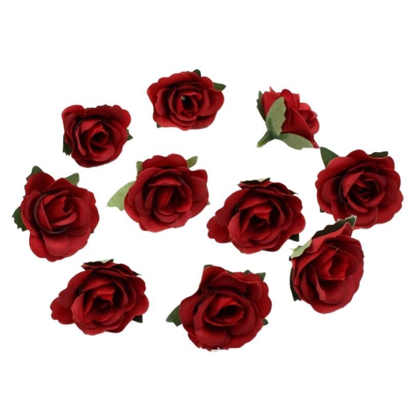  Premium Retro Artificial Roses Bulk Crafting Materials For Bridal Hair Accessories Table Centerpieces Design