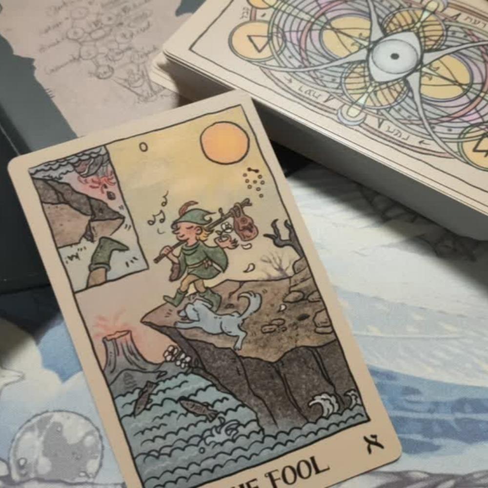 Карты Таро «Глаз Акаши» 78 шт. Карты Таро с перевернутыми изображениями 12*7 см Инди-колода