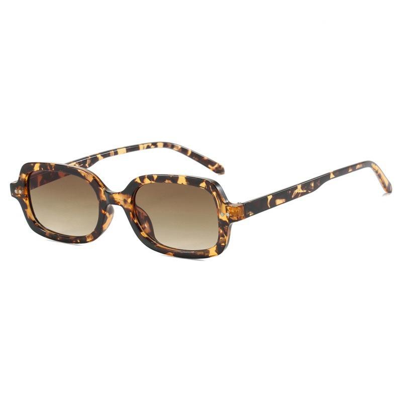 Korean Ins Style Square Sunglasses Women Men Simple Light Color Leisure Sun Glasses Commute Business Glasses