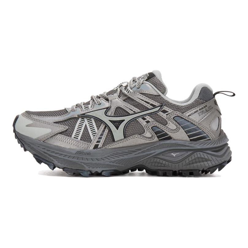 Mizuno Racer Trail Удобные Амортизирующие Прочные Дышащие Кроссовки Унисекс Темно-серые D1GH2238-12