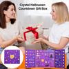 Reiki Crystal Halloween Countdown Gift Box 2025 Healing Stones Advent Calendar Rock Collection Energy Gem Dig Kit for Adults Teens Women