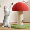 Red Mushroom Shaped Cat Scratch Board Scratch Resistant Cat Toys New Cat Scratcher Pet Supplies