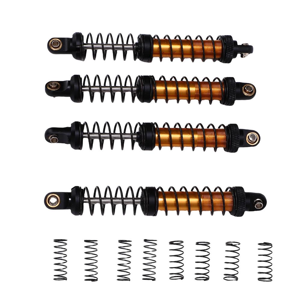 4pcs RC Car Shock Absorber Alloy 100mm Double Springs Shock Damper for 1/10 RC Crawler Off Road Car