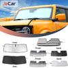 Jecar Для Ford Bronco Верхний солнцезащитный козырек на лобовое стекло Анти-УФ Защита от солнца на окно Фольга Ткань Тафта Покрытие Изоляция Автоаксессуары