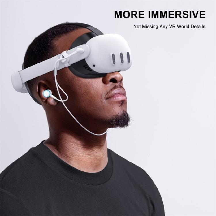 Внутриканальные наушники Эргономичные наушники Иммерсивный 3D-звук Наушники-вкладыши Удобное ношение Порт 3,5 мм для Q 3 VR-очков