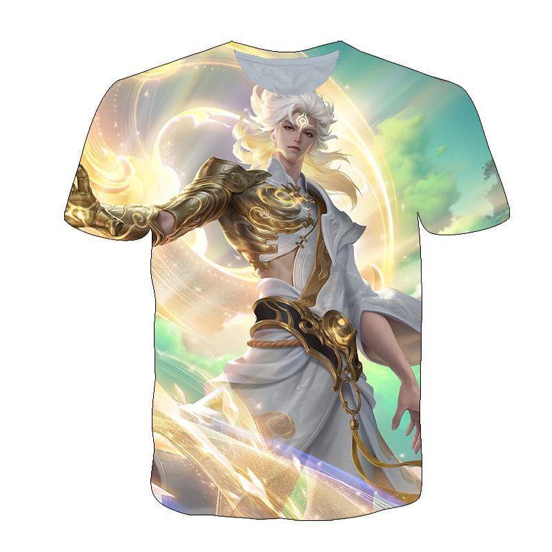 King of Glory T-shirt spring and summer male and female teenagers t-shirt student team clothes campus pain clothes dormitory black