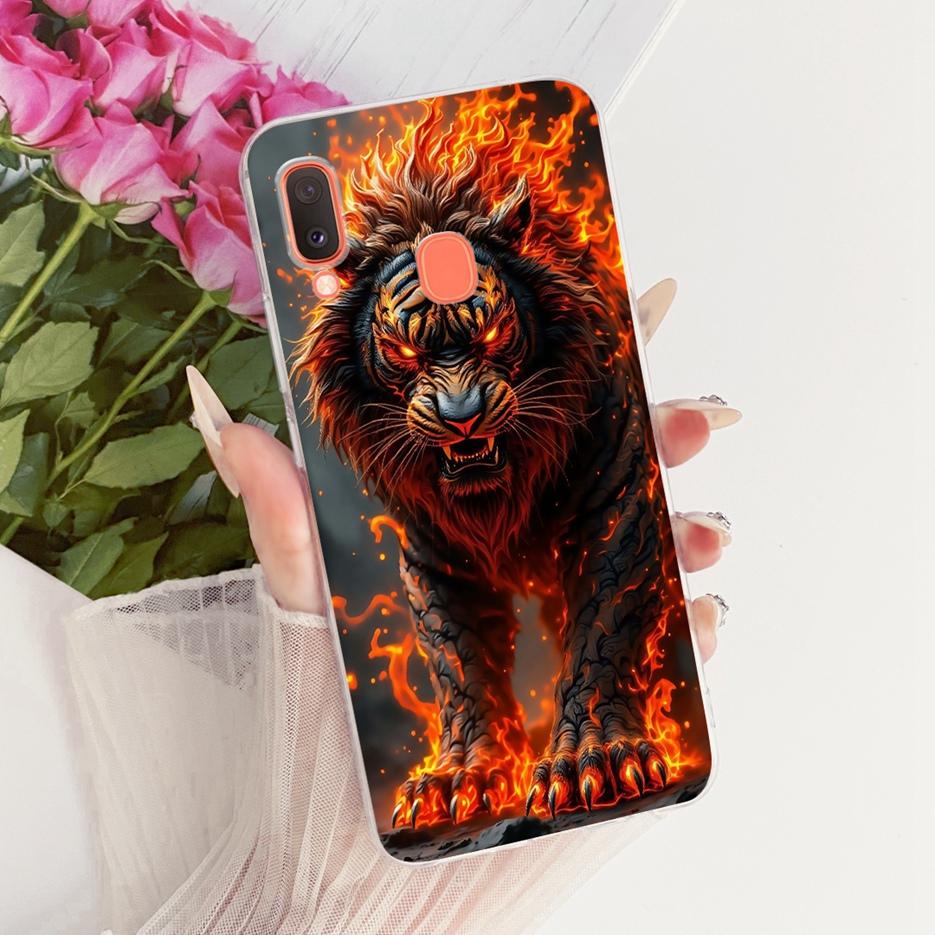 Для Samsung Galaxy A20 A20e A20s Чехол Милый Лев Модный Расписной Чехол Мягкий Силиконовый Чехол Для Samsung A20 A 20 s Galaxy A20e Сумки