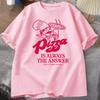 Pizza Is Always The Answer Food Printing T Shirts for Women Unisex Funny Graphic T Shirt Cotton Short Sleeve Summer Tee Shirt Tops