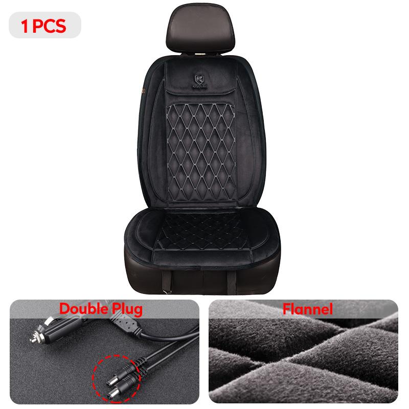 Heated Car Seat Cover 12-24V Universal Car Seat Heater 30'S Fast Heating Pad Thicken Car Heated Seat Cushion Warm Seat Protector
