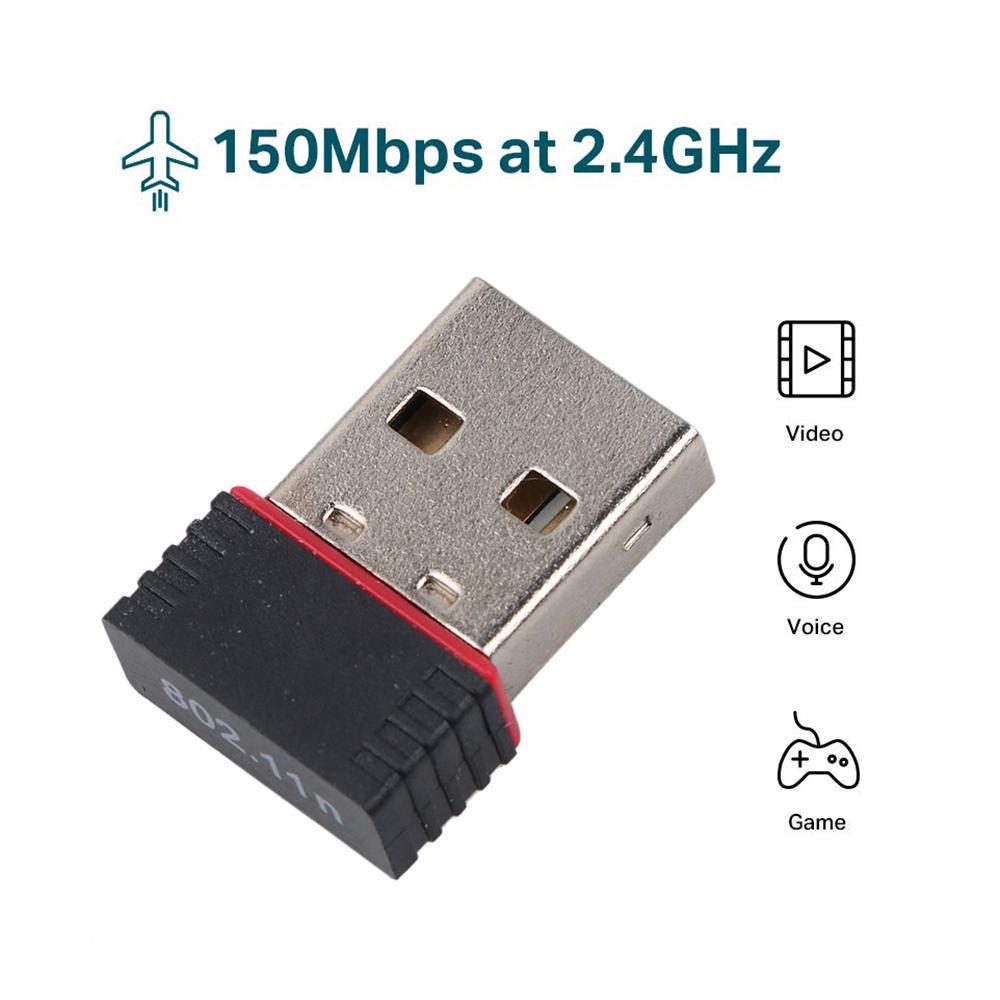 150 Мбит/с USB 2.0 Wi-Fi адаптер 2.4G Мини беспроводная сетевая карта 802.11 Ngb RTL8188 Сетевой адаптер USB Ethernet Wi-Fi приемник для настольного ПК