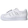 Adidas Женские кроссовки Superstar Bold Cloud White Core-Black Silver-Metallic FX7456