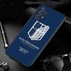 Cover For Samsung Galaxy A51 A71 A41 A31 A11 A01 A72 A52 A42 A32 A22 A21s A02s A12 A02 Silicone Case Shell Attack On Titan Badge