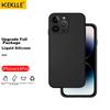 KEKLLE IPhone 14 Pro Case, Full Protection Shockproof Silicone Soft Midnight BlackUpgraded Liquid Silicone
