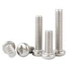 Yigu Carbon Steel Phillips Round Head Machine Screws, Nickel Plated PM Pan Head, M1M3M4 Electronic Small.