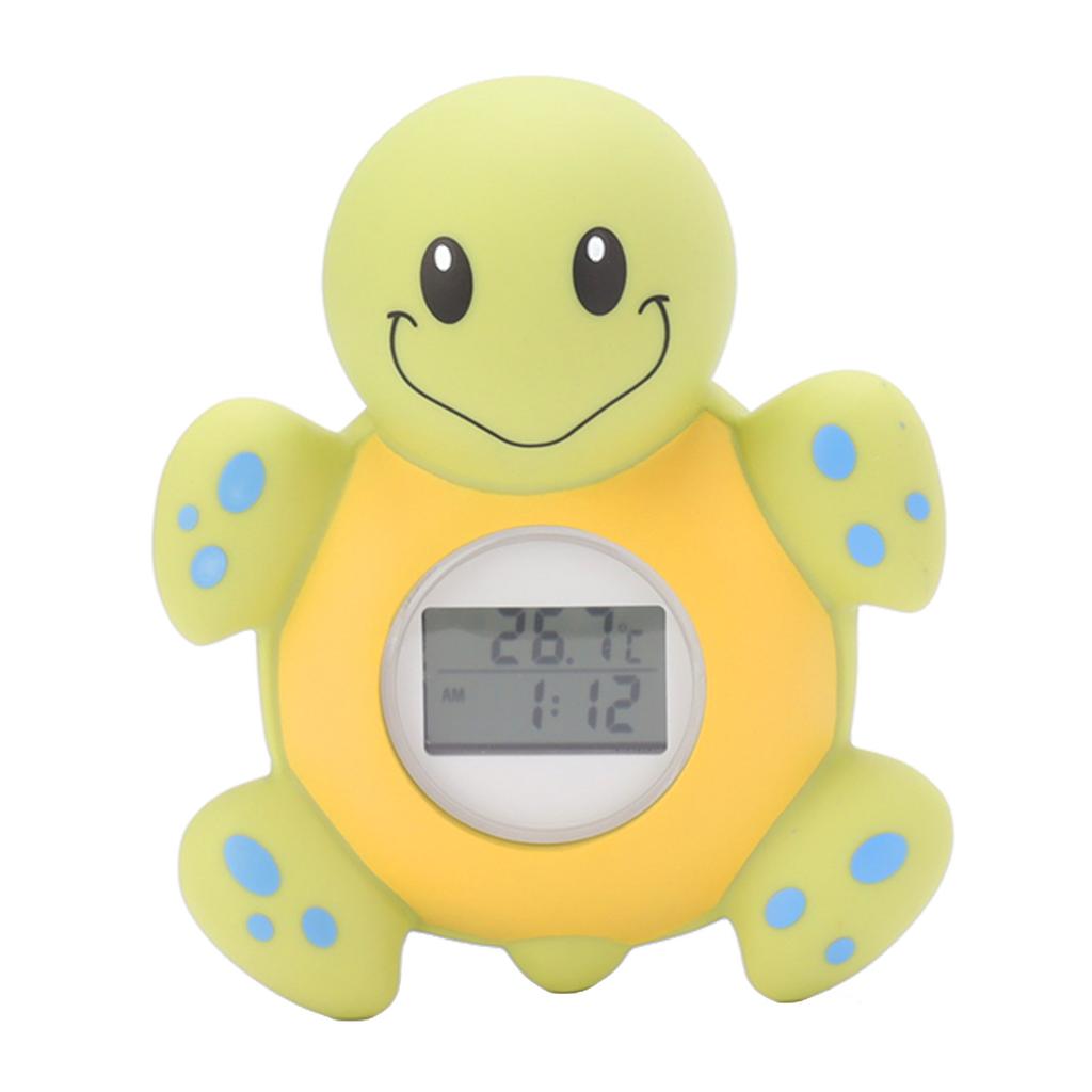 Baby Bath Thermometer Smart Cartoon Cute Tortoise Bathroom Multi Functional Water Thermometer
