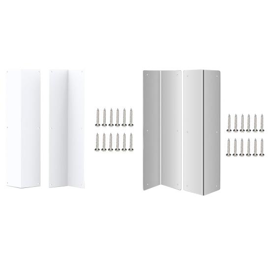 Yousheng 2 шт. Угловые накладки из нержавеющей стали Угол 89 градусов Защита от кошения травы Легкая установка Металлическая защита