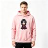 Men's Printed Pullover Hoodie, Anime Chibi Uchiha Itachi Pattern Casual Hooded Sweatshirt for Daily Wear