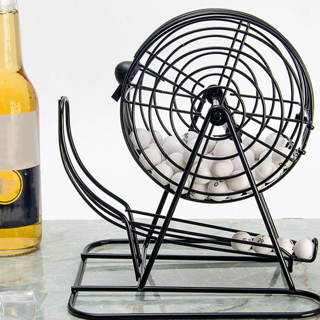 Cage Card Game Machine Metal Rolling Cage Cage Game Machine with 75 Balls for KTV Party