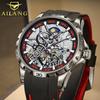 AILANG Новые швейцарские оригинальные часы с двойным турбийоном, автоматические механические часы, мужские водонепроницаемые