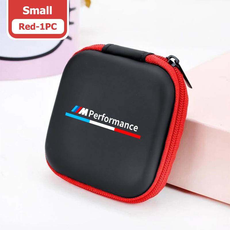 XZFG7 Car Organizer EVA Storage Earphone Cable Case Bluetooth Bag For BMW Performance Alpina iX7 X1 X2 M3 M6 X3 X4 X5 X6 E62