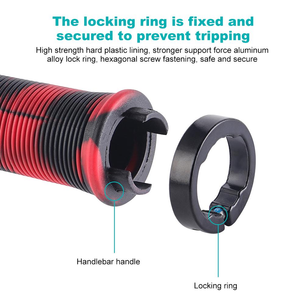 Bike Handlebar Grips Shock Absorbing Bicycle Handle Bar Grips MTB Mountain Bike Handlebar Cover for 22.2mm Handlebar