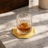Flat Storage Cup Holder Mesh Coaster And Drink Carrier, Silicone Reusable Non Slip Bottle Holder, 2 in Modern Table Decor 1 Portable Mat Bag,