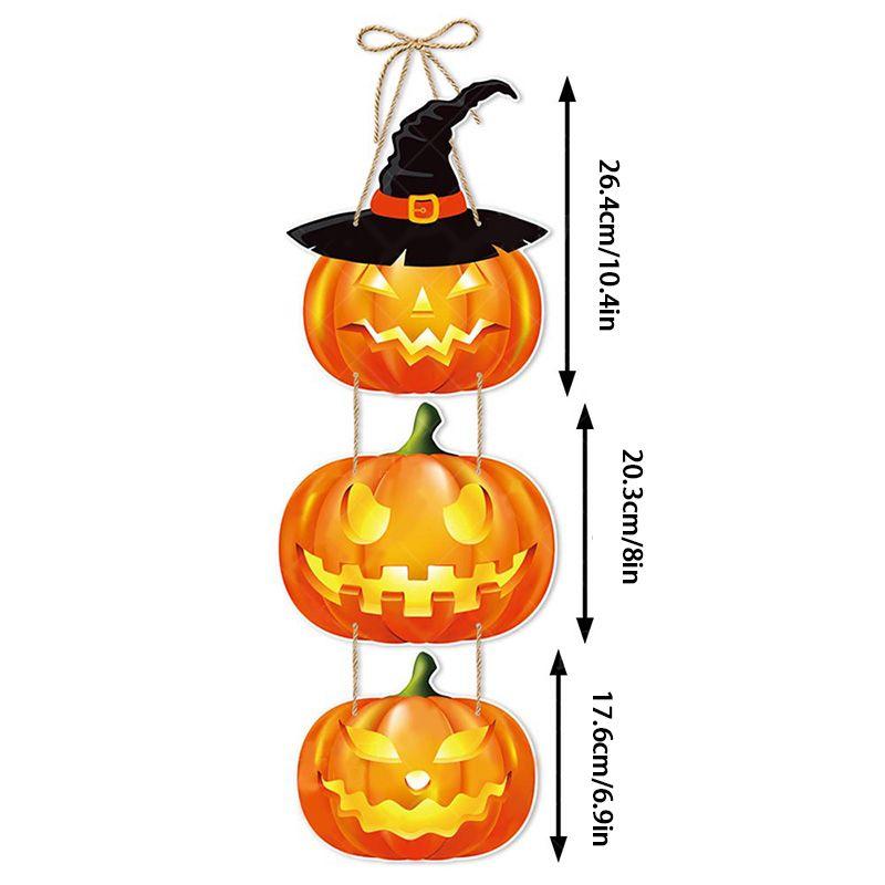 1 шт. подвесной знак на Хэллоуин, декор для вечеринки, подвесные подвески на дверь, приветственный знак, черная кошка, тыква, привидение, летучая мышь, дверная бирка