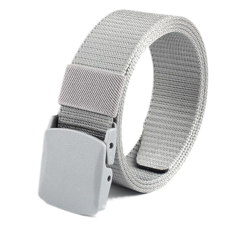 Men's Tactical Nylon Canvas Casual Belt Outdoor Training Electronic Security Check Iron-Free Tactics