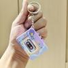 With music Retro Tape Recorder Keychain Cassette Recorder Recording Music Box Pendant   Backpack