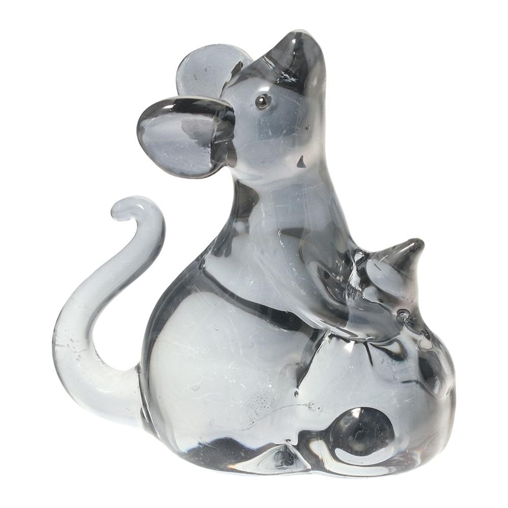 Colorful Crystal Rat Ornament Rat Beautiful Glass Ornaments Home Decoration and Accessories  Home