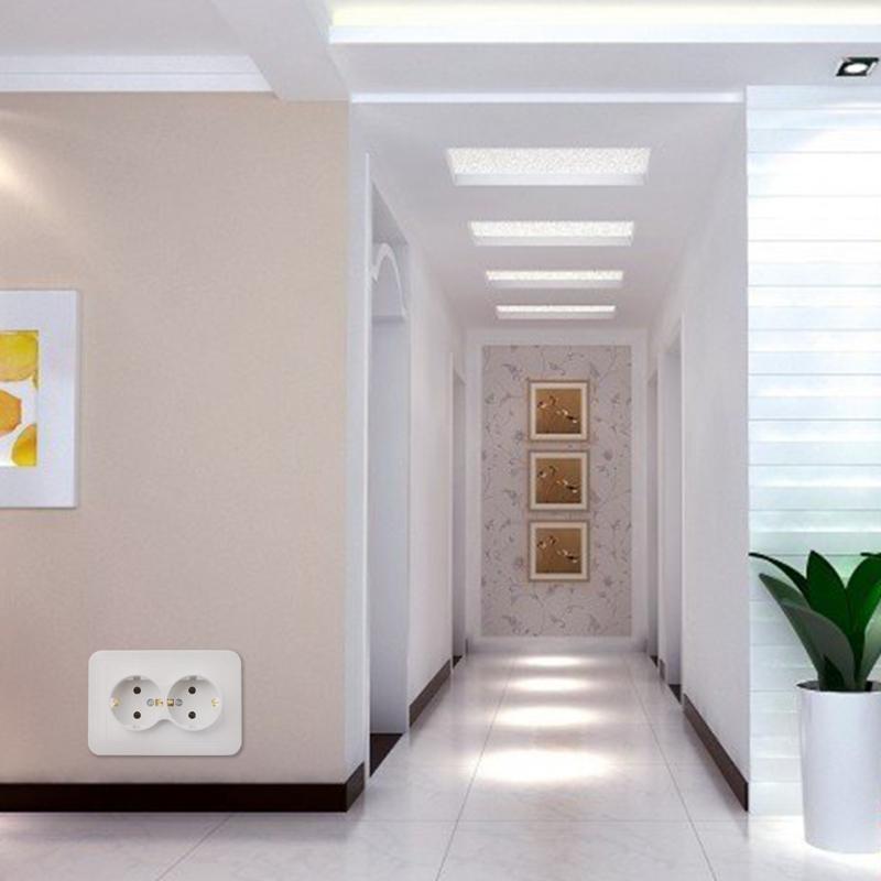 220 В/16 А, 118x80 мм, бытовая промышленная розетка с двойным заземлением, европейский стандарт