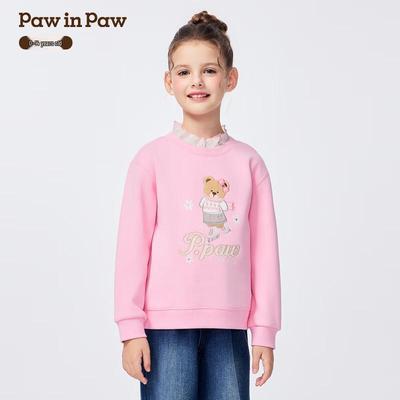 Детская круглая толстовка с принтом мишки PawinPaw для девочек