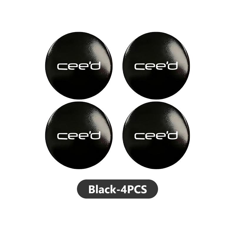 AANE1 4pcs 56mm Car Aluminum Logo Wheel Center Hub Cap Badge Sticker For KIA K2 K3 K5 Rio Soul Sportage Soul Ceed Forte Niro Cadenza