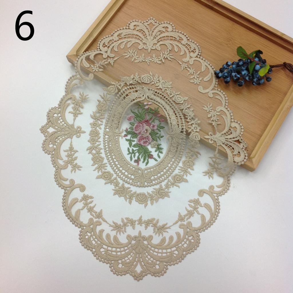 Винтажная кружевная салфетка для столовых приборов, вышитая скатерть, декоративные салфетки для столовой, вечеринки, свадьбы, антикварные подставки под кофе, салфетки для столовых приборов